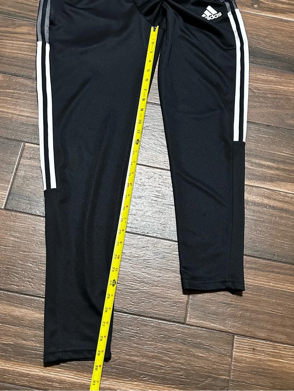 Adidas Men’s Tiro Jogger Pants Medium Black White Zippers‎ Sweatpants